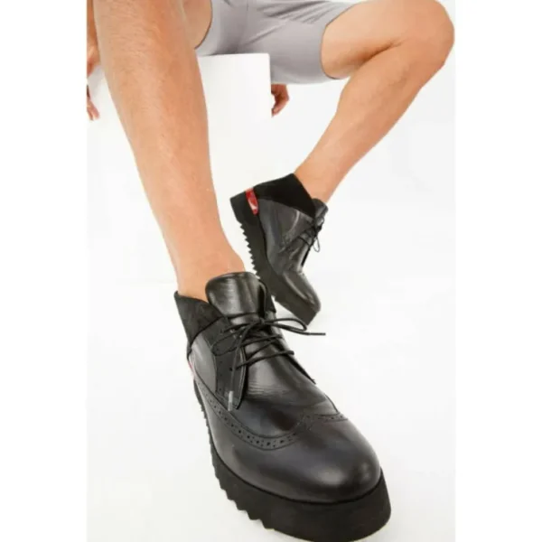 vinci_leather_the_kagan_b_7.webp Clearance Vinci Leather Shoes Vinci Leather The Kagan Wingtip Chukka Sneaker Boot (3836.58) Black