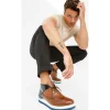 Hot Vinci Leather Shoes Vinci Leather The Kagan Wingtip Chukka Sneaker Boot (3836.58) Brown