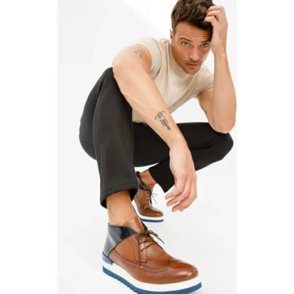 vinci_leather_the_kagan_b_8-1.webp Hot Vinci Leather Shoes Vinci Leather The Kagan Wingtip Chukka Sneaker Boot (3836.58) Brown