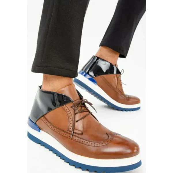 vinci_leather_the_kagan_b_9.webp Hot Vinci Leather Shoes Vinci Leather The Kagan Wingtip Chukka Sneaker Boot (3836.58) Brown