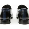 Cheap Vinci Leather Shoes Vinci Leather The Kazablanka Leather Bit Loafer Shoe (10658) Navy