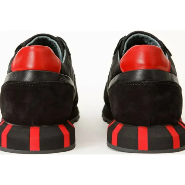 vinci_leather_the_kilo_bl_3.webp Shop Vinci Leather Shoes Vinci Leather The Kilo Black / Red Leather Sneaker (14250)