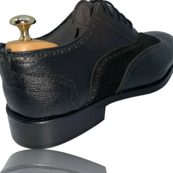 vinci_leather_the_la_vall_1.webp Sale Vinci Leather Shoes Vinci Leather The La Vallee Wingtip Shoe Black