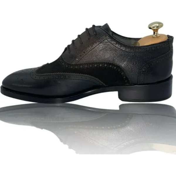 vinci_leather_the_la_vall_2.webp Sale Vinci Leather Shoes Vinci Leather The La Vallee Wingtip Shoe Black