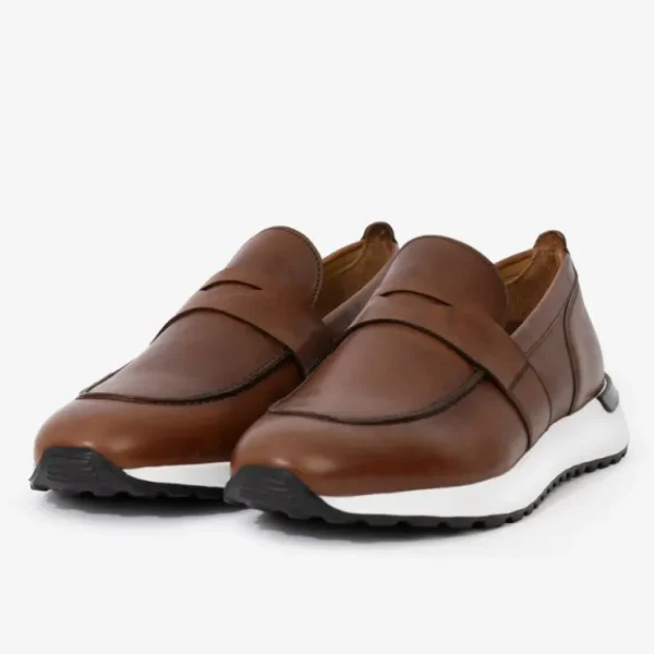 Cheap Vinci Leather Shoes Vinci Leather The Lara Leather Sneaker Tan