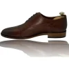Cheap Vinci Leather Shoes Vinci Leather The Largo Leather Cap Toe Oxford Shoe (13047) Brown
