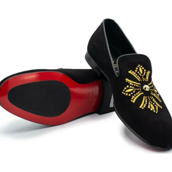 vinci_leather_the_lazio_s_2.webp Fashion Vinci Leather Shoes Vinci Leather The Lazio Shoe Suede Slip-on Loafer (9057) Black