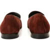 Cheap Vinci Leather Shoes Vinci Leather The Lazio Shoe Suede Slip-on Loafer (9057) Burgundy