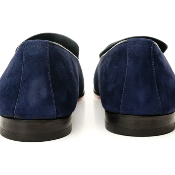 vinci_leather_the_lazio_s_4-1.webp Discount Vinci Leather Shoes Vinci Leather The Lazio Shoe Suede Slip-on Loafer (9057) Navy