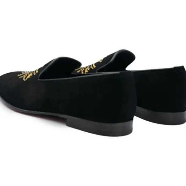 vinci_leather_the_lazio_s_4.webp Fashion Vinci Leather Shoes Vinci Leather The Lazio Shoe Suede Slip-on Loafer (9057) Black