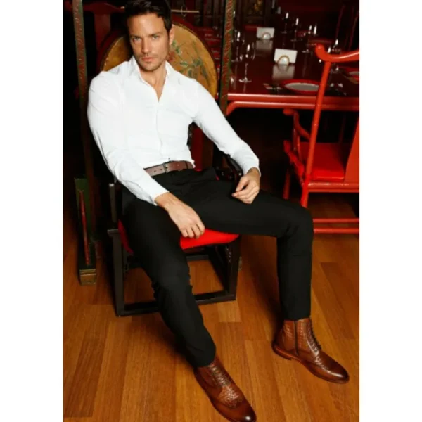 vinci_leather_the_loddon__3-1.webp Clearance Vinci Leather Shoes Vinci Leather The Loddon Brown Leather Wingtip Brogue Handwoven Lace-up Boot With A Zipper (14553)