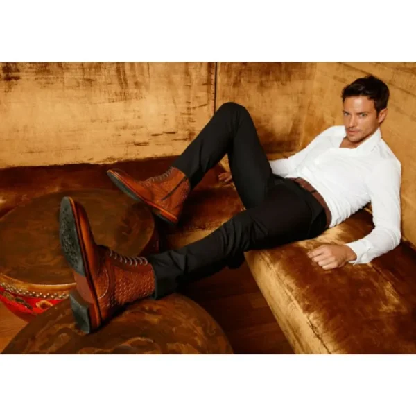 vinci_leather_the_loddon__6-1.webp Clearance Vinci Leather Shoes Vinci Leather The Loddon Brown Leather Wingtip Brogue Handwoven Lace-up Boot With A Zipper (14553)