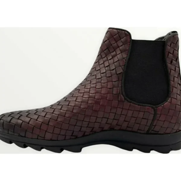vinci_leather_the_luxpre__2-1.webp Discount Vinci Leather Shoes Vinci Leather The Luxpre Leather Handwoven Casual Chelsea Boot (14492) Burgundy