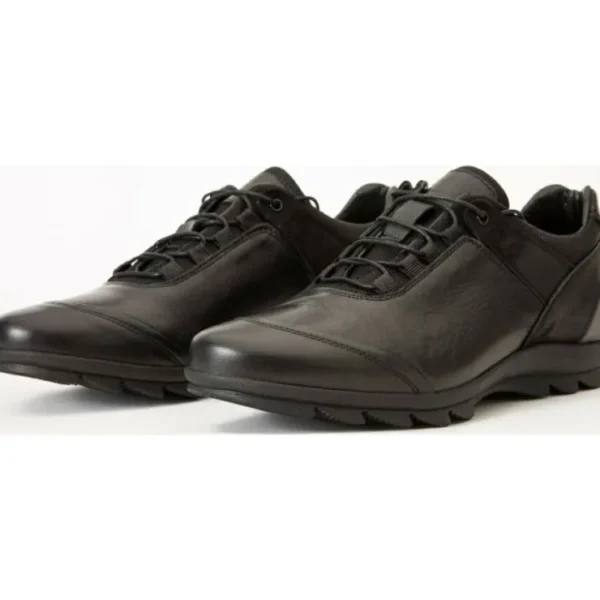 vinci_leather_the_madrid__1-1.webp Flash Sale Vinci Leather Shoes Vinci Leather The Madrid Leather Casual Shoes (03282) Black