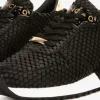 Cheap Vinci Leather Shoes Vinci Leather The Majesty Leather Sneaker Black