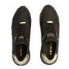Cheap Vinci Leather Shoes Vinci Leather The Majesty Leather Sneaker Black