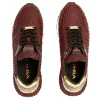Cheap Vinci Leather Shoes Vinci Leather The Majesty Leather Sneaker Burgundy