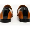 Clearance Vinci Leather Shoes Vinci Leather The Maratea Leather Shoe Bit Loafer (C-9032X) Cognac