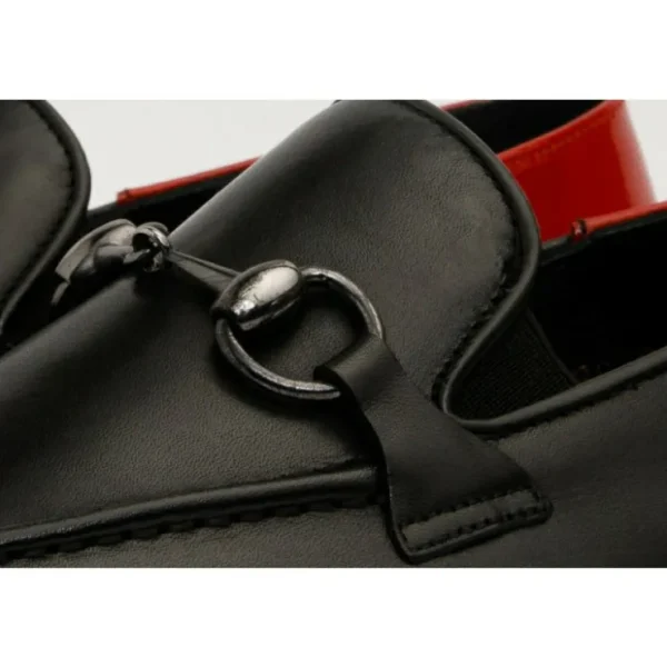 vinci_leather_the_maratea_3.webp Discount Vinci Leather Shoes Vinci Leather The Maratea Leather Shoe Bit Loafer (C-9032X) Black