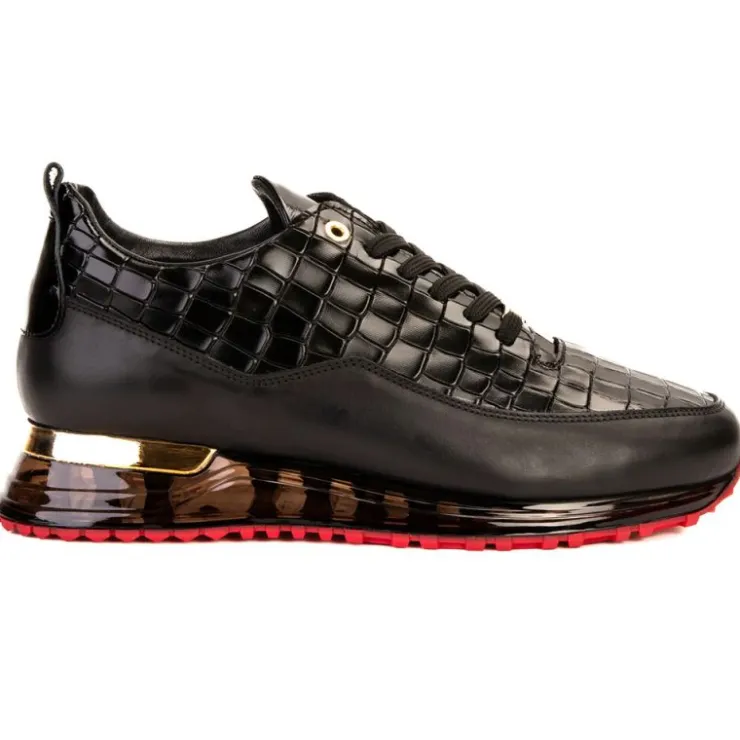 Outlet Vinci Leather Shoes Vinci Leather The Marseille Leather Sneaker Black