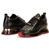 Outlet Vinci Leather Shoes Vinci Leather The Marseille Leather Sneaker Black