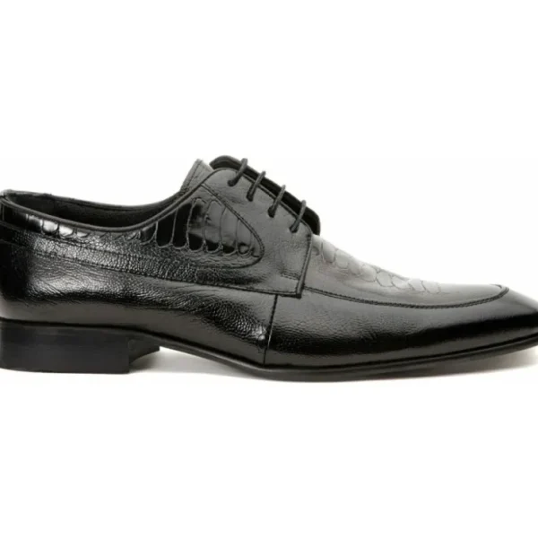 vinci_leather_the_martin__0.webp Clearance Vinci Leather Shoes Vinci Leather The Martin Leather Derby Shoe (6055) Black