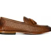 Outlet Vinci Leather Shoes Vinci Leather The Mclean Shoe Woven Tassel Loafer (2088 T-1) Brown