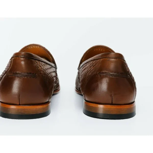 vinci_leather_the_mclean__3-1.webp Outlet Vinci Leather Shoes Vinci Leather The Mclean Shoe Woven Tassel Loafer (2088 T-1) Brown