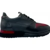 Outlet Vinci Leather Shoes Vinci Leather The Merced Leather Sneaker (D-5700) Black