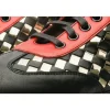 Cheap Vinci Leather Shoes Vinci Leather The Messina Black / Gold Woven Leather Sneaker For Men (8022)