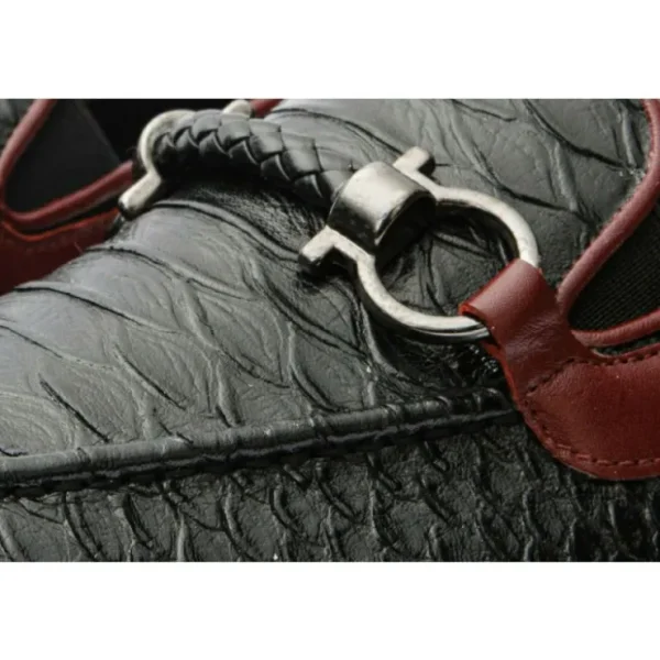 Outlet Vinci Leather Shoes Vinci Leather The Milano Shoe Bit Loafer Black