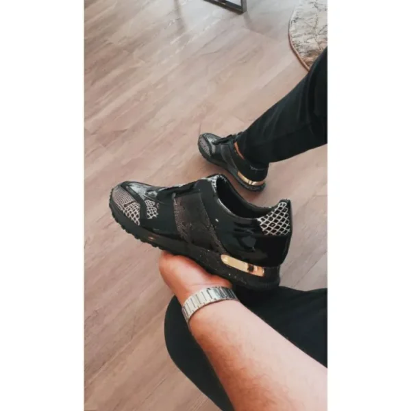 vinci_leather_the_milano__1-3.webp Discount Vinci Leather Shoes Vinci Leather The Milano Snk Black / White Leather Sneaker (D-539T)
