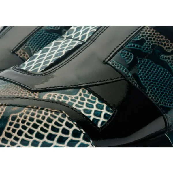 vinci_leather_the_milano__1-4.webp Sale Vinci Leather Shoes Vinci Leather The Milano Snk Leather Sneaker (D-539T) Green