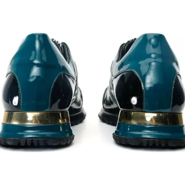 vinci_leather_the_milano__3-3.webp Sale Vinci Leather Shoes Vinci Leather The Milano Snk Leather Sneaker (D-539T) Green