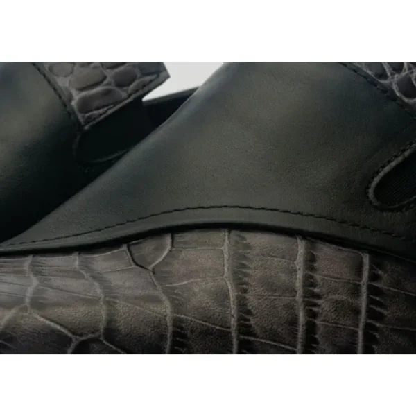 vinci_leather_the_mississ_2.webp New Vinci Leather Shoes Vinci Leather The Mississippi Leather Loafer Shoe (16002) Black