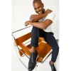 Outlet Vinci Leather Shoes Vinci Leather The Molise Wingtip Semi Brogue Derby Shoe Navy