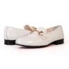 Discount Vinci Leather Shoes Vinci Leather The Monaco Leather Shoe Bit Loafer (3256) White