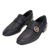 Hot Vinci Leather Shoes Vinci Leather The Monarch Leather Dress Shoe Navy