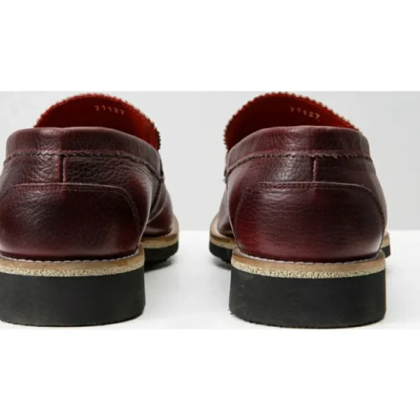 vinci_leather_the_monroe__3-1.webp Online Vinci Leather Shoes Vinci Leather The Monroe Leather Penny Loafer (13092) Burgundy