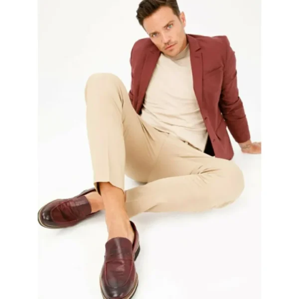 vinci_leather_the_monroe__4.webp Online Vinci Leather Shoes Vinci Leather The Monroe Leather Penny Loafer (13092) Burgundy