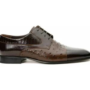 Discount Vinci Leather Shoes Vinci Leather The Monterrey Cap Toe Derby Shoe (10670) Brown