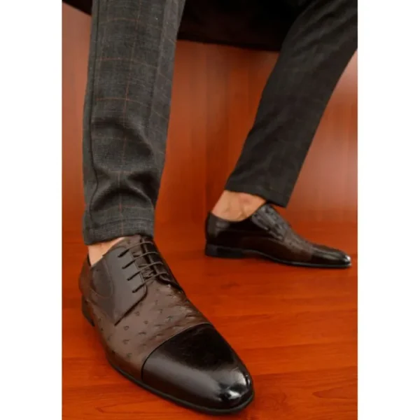vinci_leather_the_monterr_1-1.webp Discount Vinci Leather Shoes Vinci Leather The Monterrey Cap Toe Derby Shoe (10670) Brown