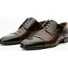 Discount Vinci Leather Shoes Vinci Leather The Monterrey Cap Toe Derby Shoe (10670) Brown