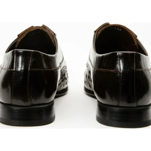 vinci_leather_the_monterr_4.webp Discount Vinci Leather Shoes Vinci Leather The Monterrey Cap Toe Derby Shoe (10670) Brown