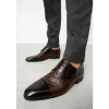 Discount Vinci Leather Shoes Vinci Leather The Monterrey Cap Toe Derby Shoe (10670) Brown