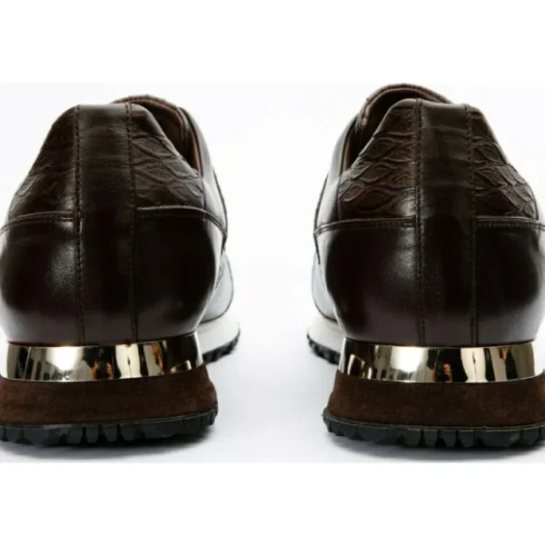 vinci_leather_the_mugla_b_3.webp Best Vinci Leather Shoes Vinci Leather The Mugla Snk Leather Sneaker (D-597X) Brown
