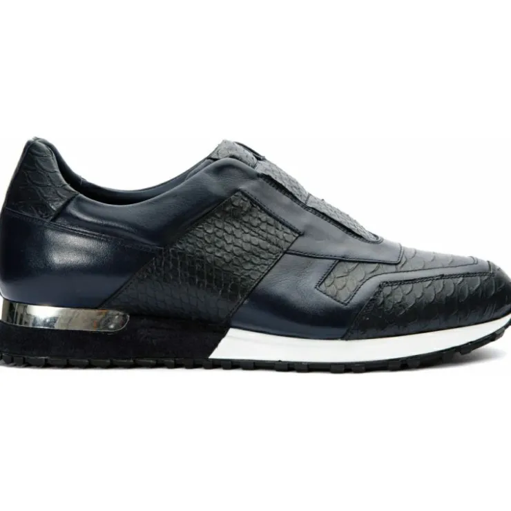 Cheap Vinci Leather Shoes Vinci Leather The Mugla Snk Leather Sneaker (597X) Navy