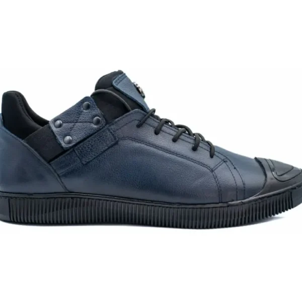 vinci_leather_the_mumbai__0-1.webp Discount Vinci Leather Shoes Vinci Leather The Mumbai Dark Blue Leather Sneaker (03313) DarkBlue