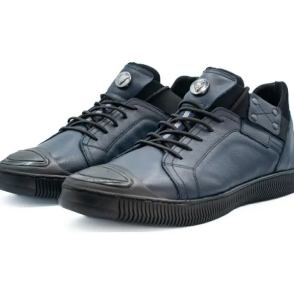 vinci_leather_the_mumbai__1-1.webp Discount Vinci Leather Shoes Vinci Leather The Mumbai Dark Blue Leather Sneaker (03313) DarkBlue
