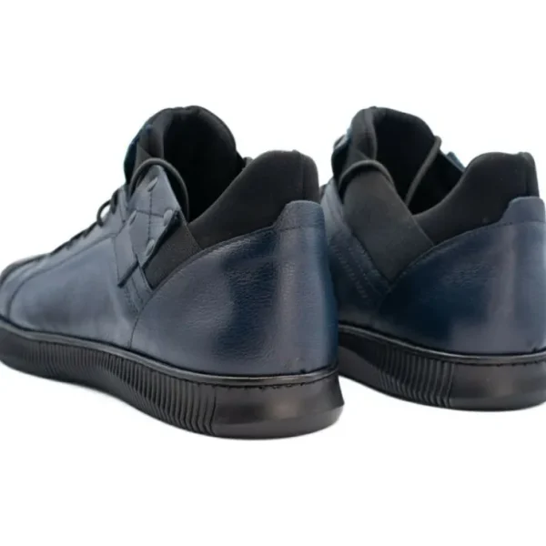 vinci_leather_the_mumbai__4.webp Discount Vinci Leather Shoes Vinci Leather The Mumbai Dark Blue Leather Sneaker (03313) DarkBlue